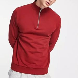Orvis Men's Medium Signature Softest Quarter Zip Pullover Port Red Preppy